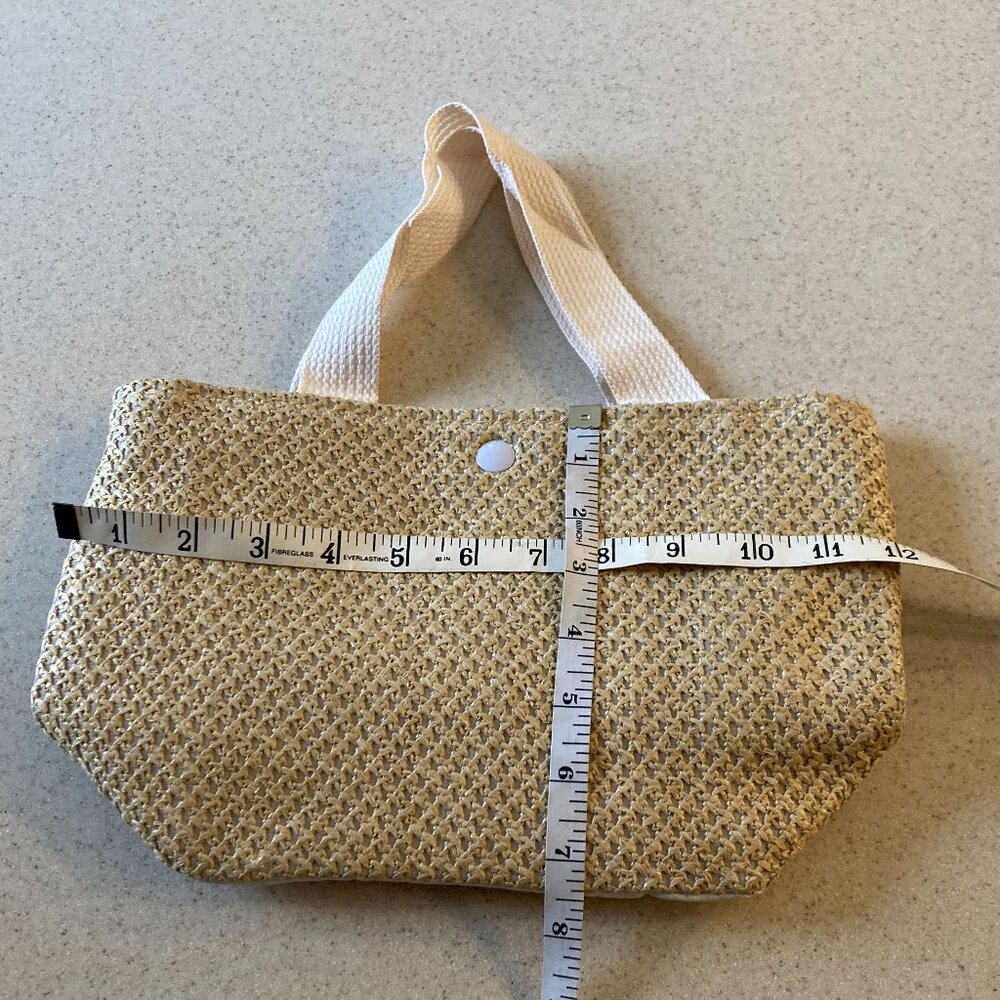 Straw Mini Tote Satchel Nip - image 6